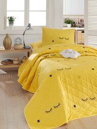 L'essentiel linge de maison Colcha Individual Dide - Amarillo